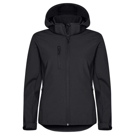 Black - Front - Clique Womens-Ladies Classic Soft Shell Jacket