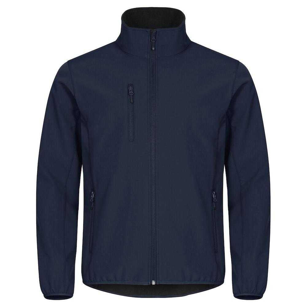 Dark Navy - Front - Clique Mens Classic Soft Shell Jacket