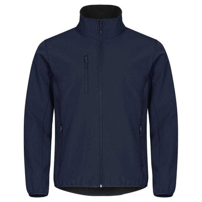 Dark Navy - Front - Clique Mens Classic Soft Shell Jacket