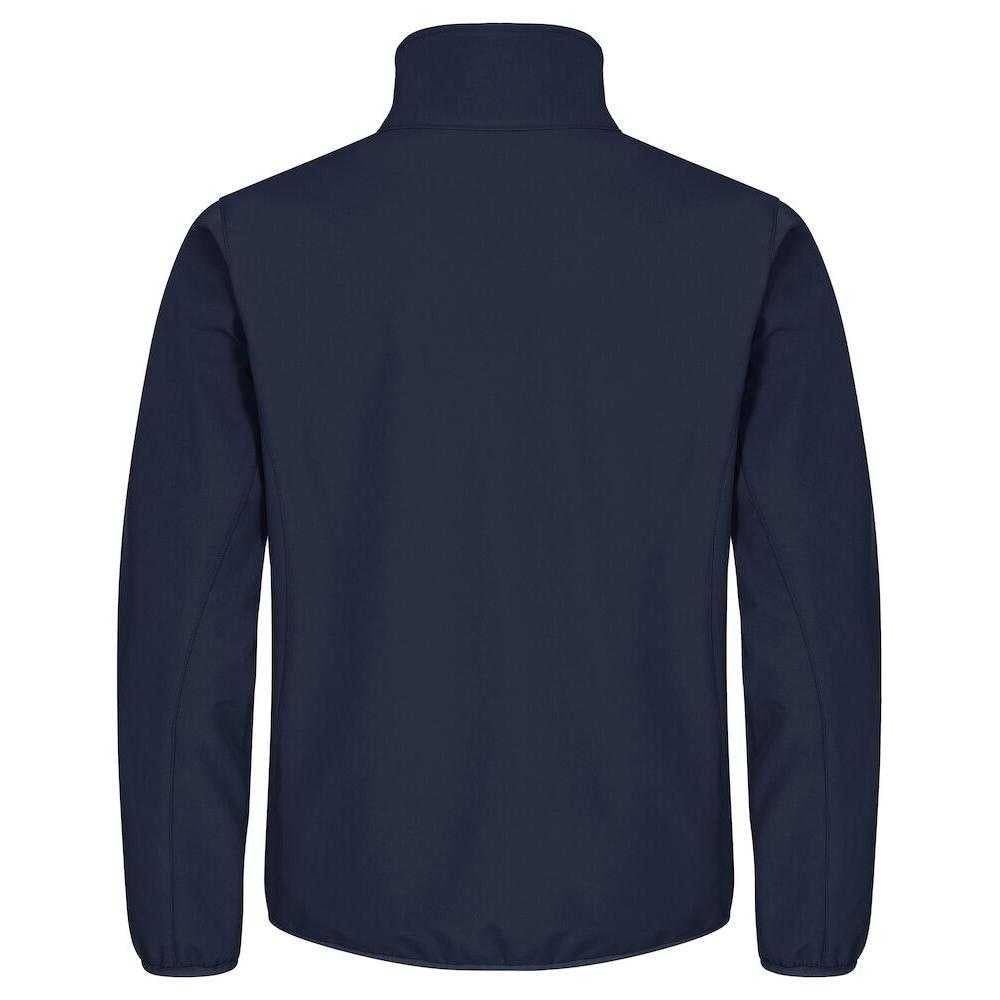 Dark Navy - Back - Clique Mens Classic Soft Shell Jacket