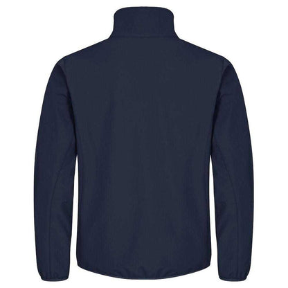 Dark Navy - Back - Clique Mens Classic Soft Shell Jacket