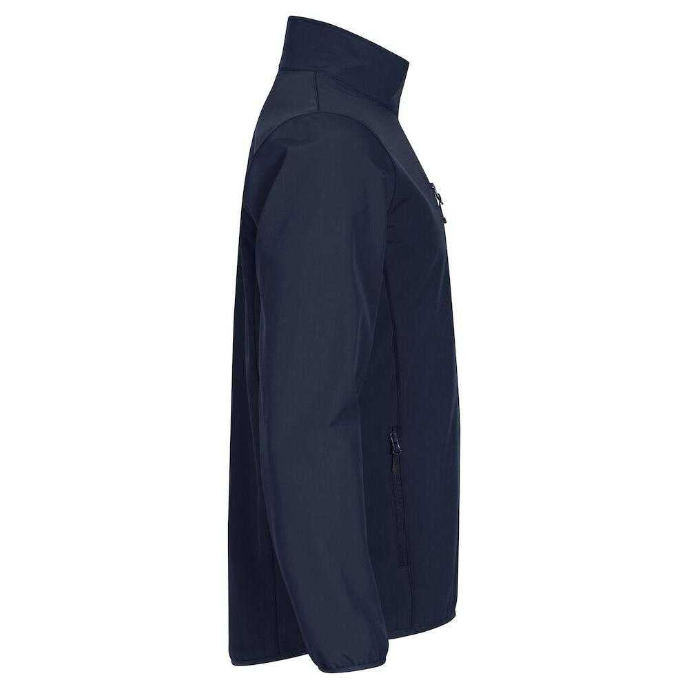 Dark Navy - Side - Clique Mens Classic Soft Shell Jacket