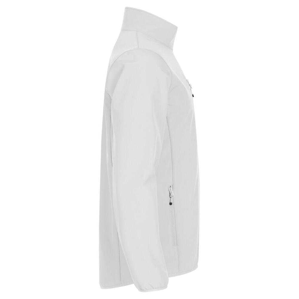 White - Back - Clique Mens Classic Soft Shell Jacket