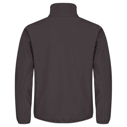 Dark Grey - Back - Clique Mens Classic Soft Shell Jacket