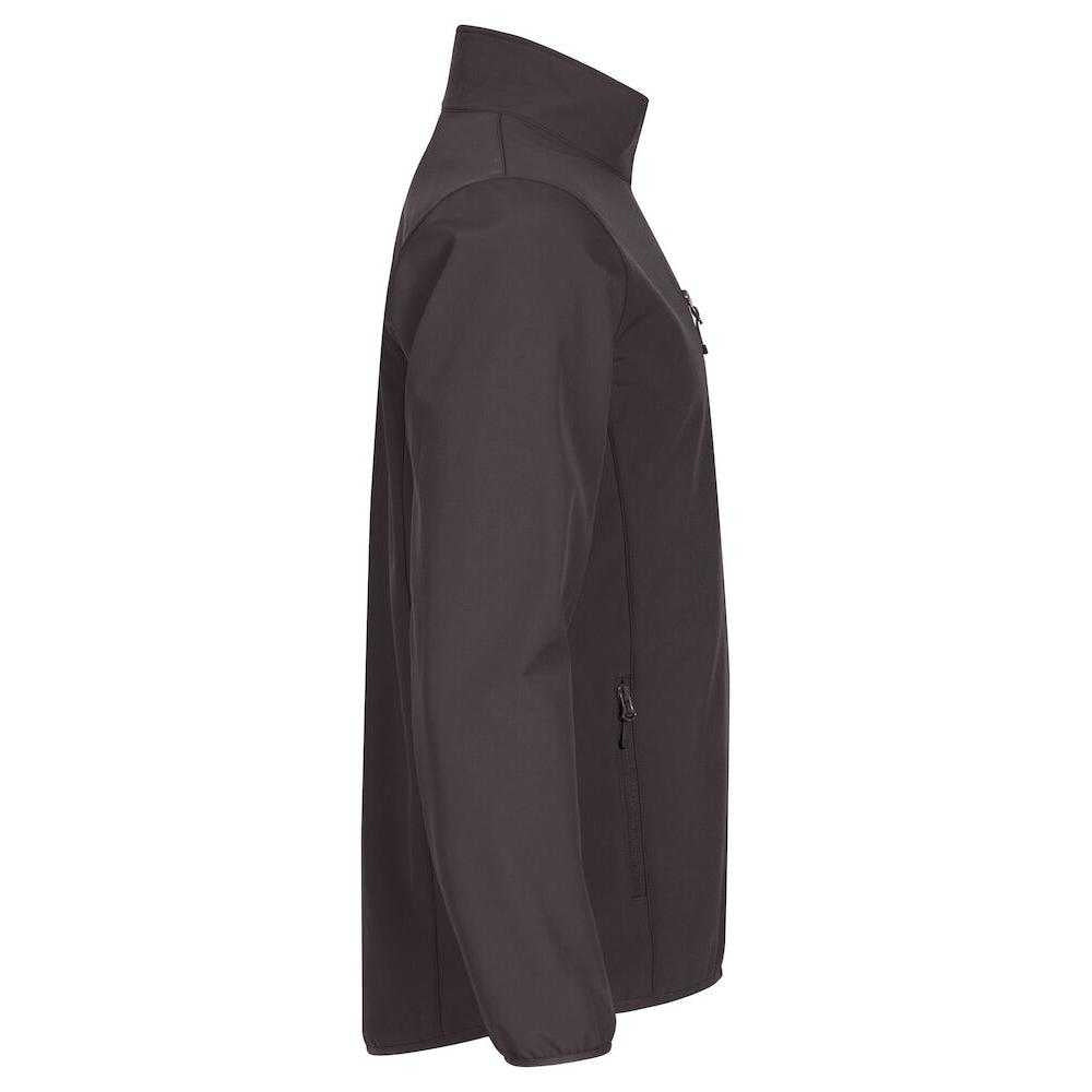 Dark Grey - Side - Clique Mens Classic Soft Shell Jacket