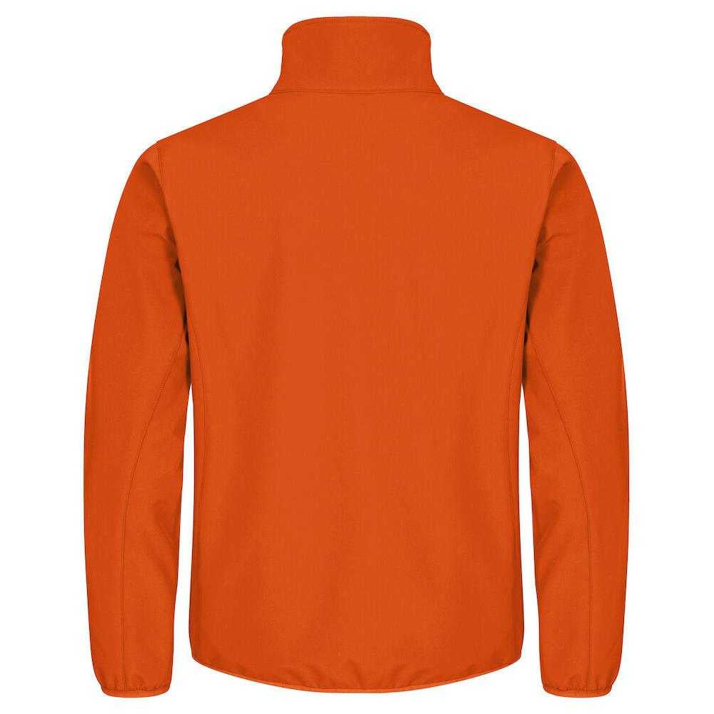 Blood Orange - Back - Clique Mens Classic Soft Shell Jacket