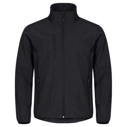 Black - Front - Clique Mens Classic Soft Shell Jacket