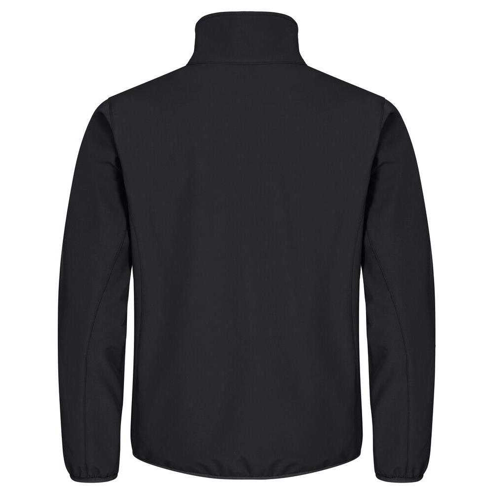 Black - Back - Clique Mens Classic Soft Shell Jacket