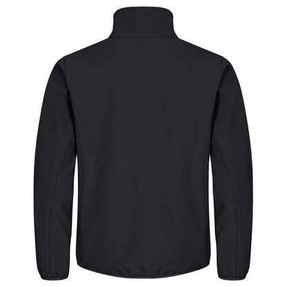Black - Back - Clique Mens Classic Soft Shell Jacket
