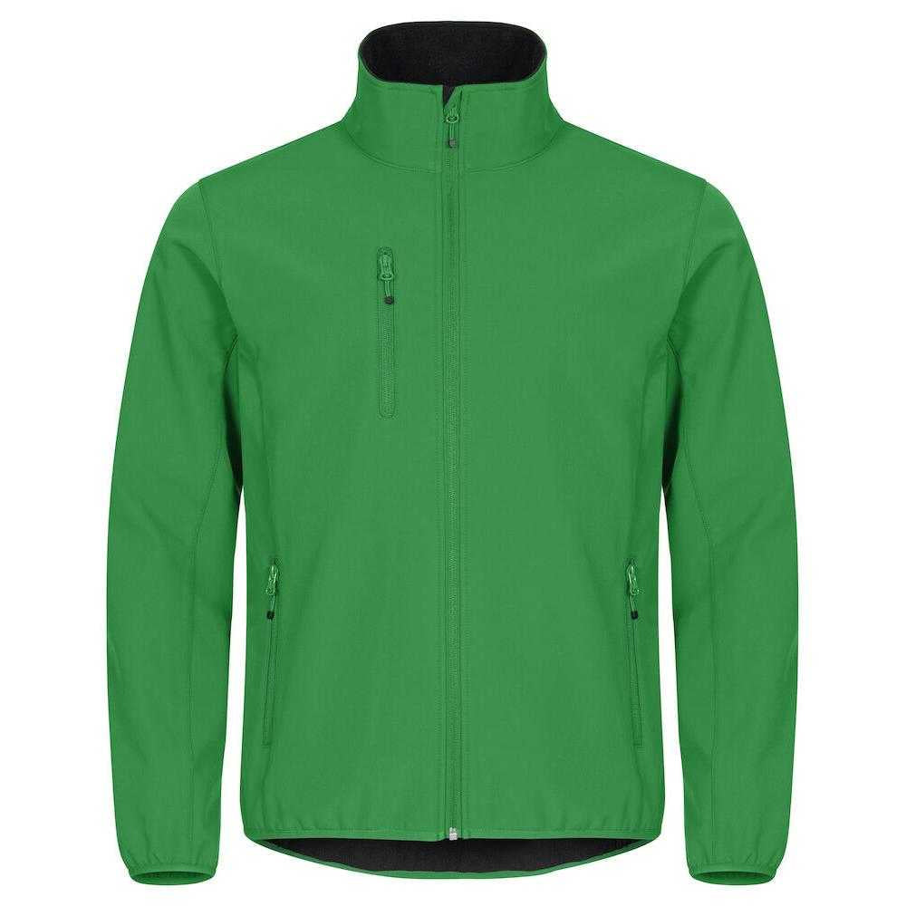Apple Green - Front - Clique Mens Classic Soft Shell Jacket