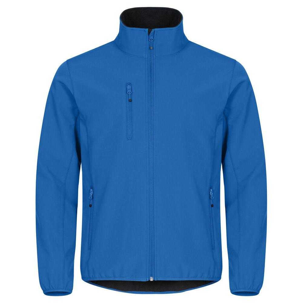 Royal Blue - Back - Clique Mens Classic Soft Shell Jacket