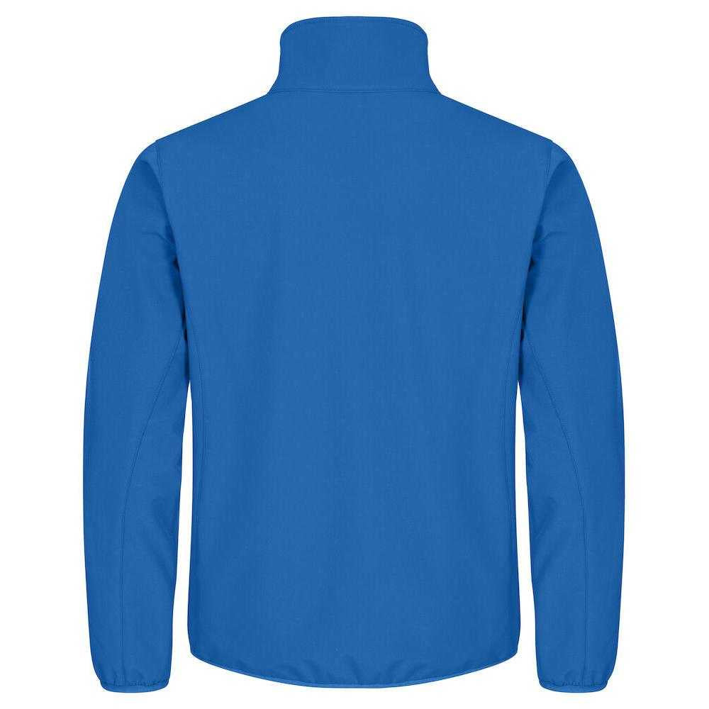 Royal Blue - Side - Clique Mens Classic Soft Shell Jacket