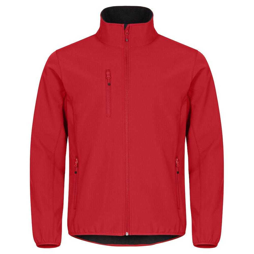 Red - Front - Clique Mens Classic Soft Shell Jacket