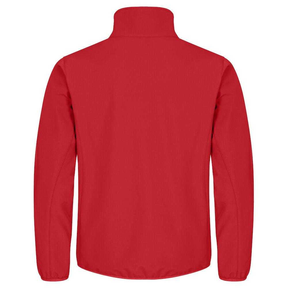 Red - Back - Clique Mens Classic Soft Shell Jacket