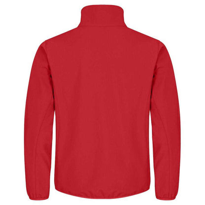Red - Back - Clique Mens Classic Soft Shell Jacket