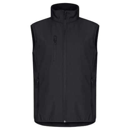 Black - Front - Clique Mens Classic Soft Shell Jacket