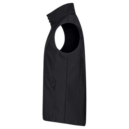 Black - Side - Clique Mens Classic Soft Shell Jacket