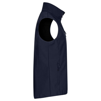 Dark Navy - Back - Clique Mens Classic Soft Shell Jacket