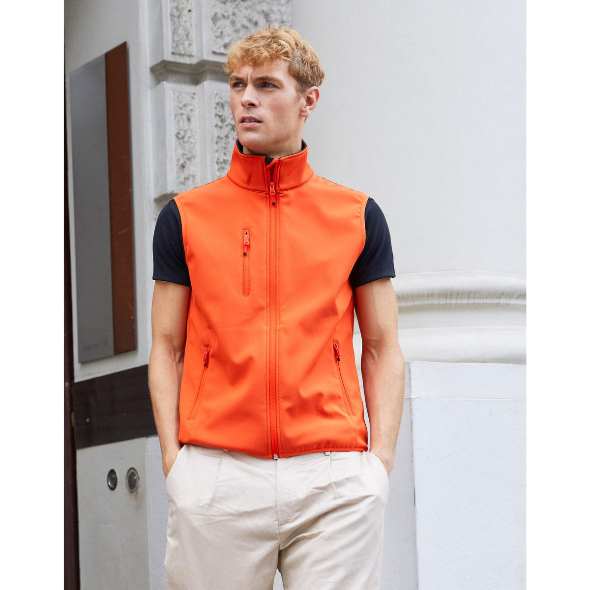 Lemon - Front - Clique Mens Classic Soft Shell Jacket