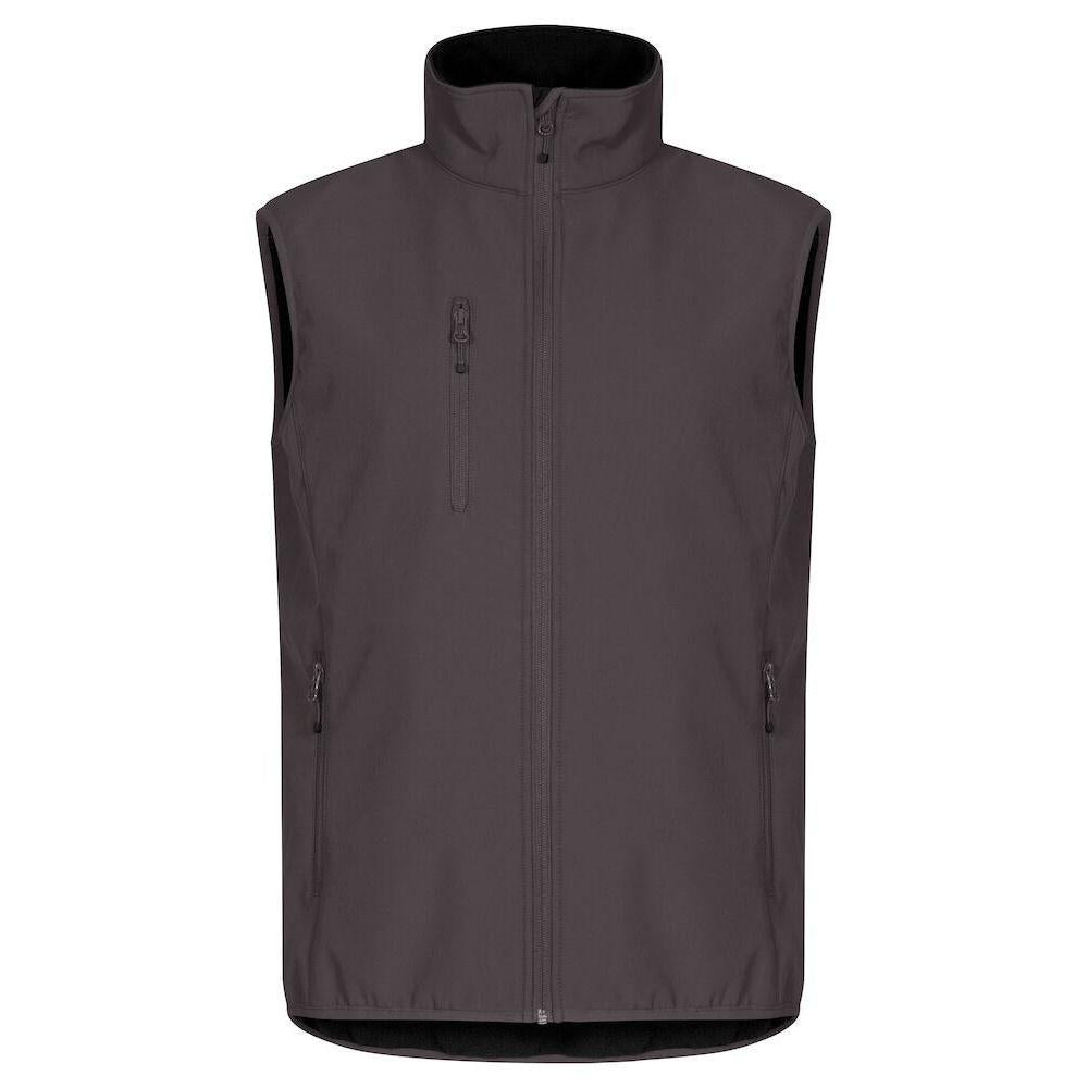 Dark Grey - Front - Clique Mens Classic Soft Shell Jacket