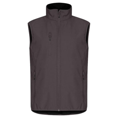 Dark Grey - Front - Clique Mens Classic Soft Shell Jacket