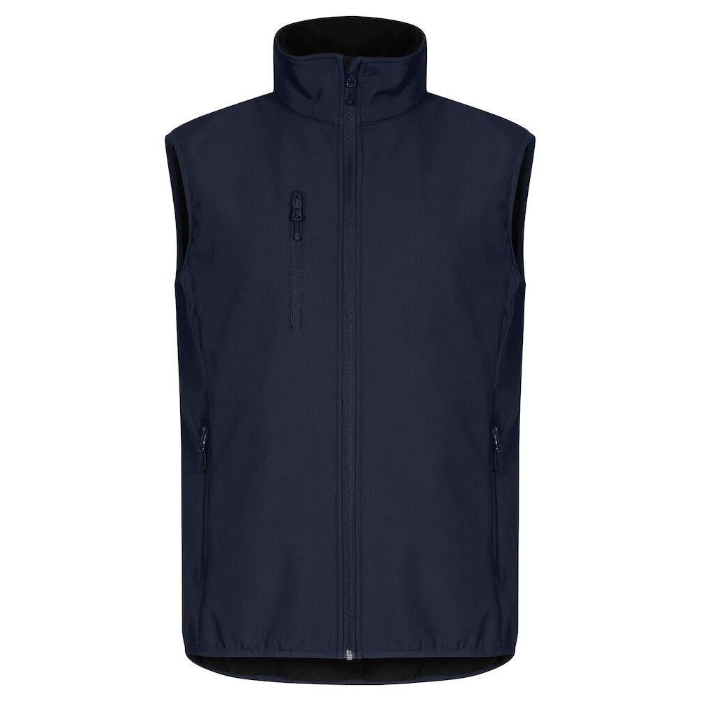 Dark Navy - Front - Clique Mens Classic Soft Shell Jacket