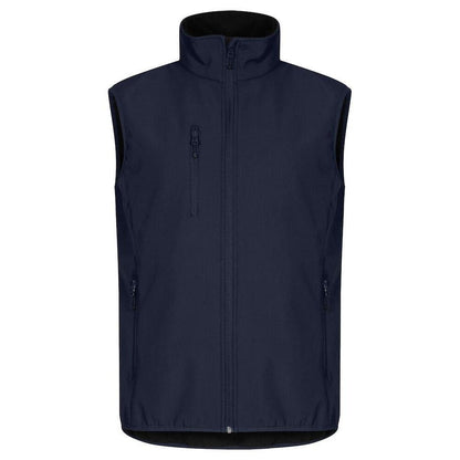 Dark Navy - Front - Clique Mens Classic Soft Shell Jacket
