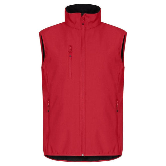 Red - Front - Clique Mens Classic Soft Shell Jacket