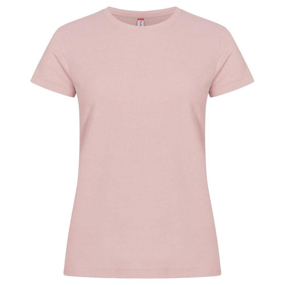 Candy Pink - Front - Clique Womens-Ladies Basic T-Shirt