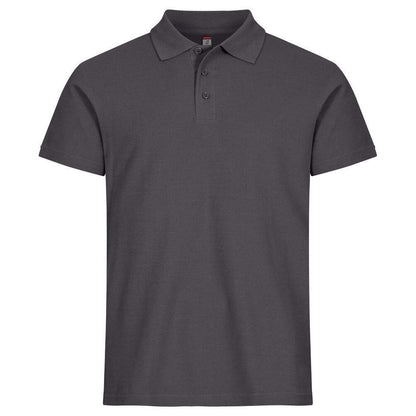 Metal Grey - Front - Clique Mens Basic Polo Shirt