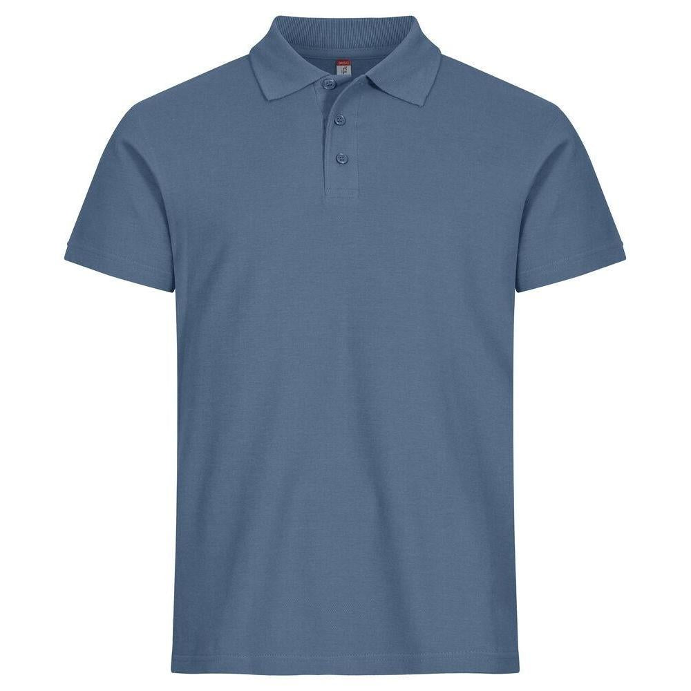 Steel Blue - Front - Clique Mens Basic Polo Shirt