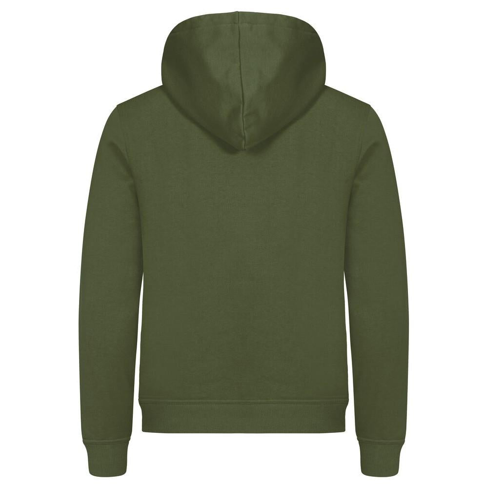 Army Green - Side - Clique Unisex Adult Miami Hoodie
