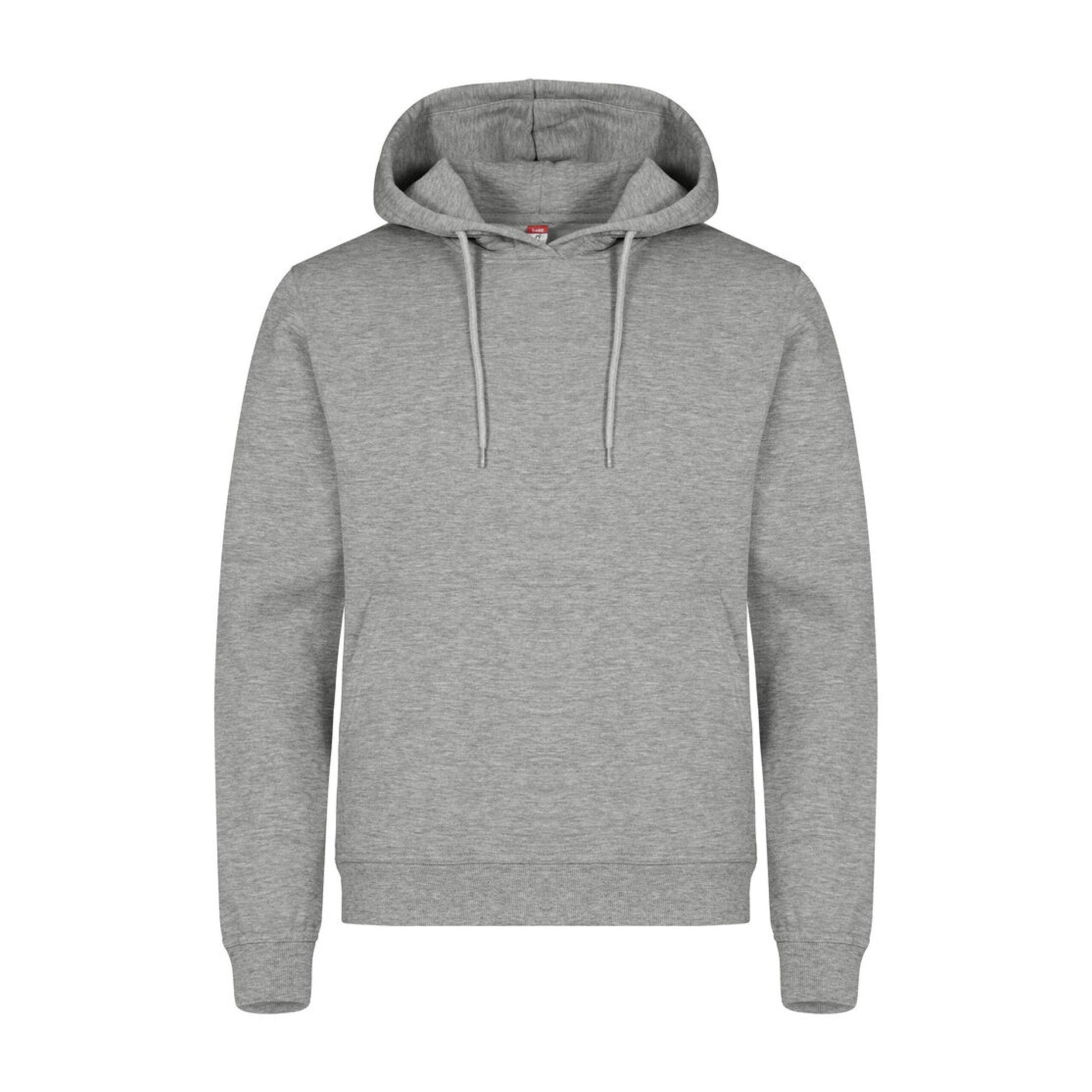 Grey Melange - Back - Clique Unisex Adult Miami Hoodie
