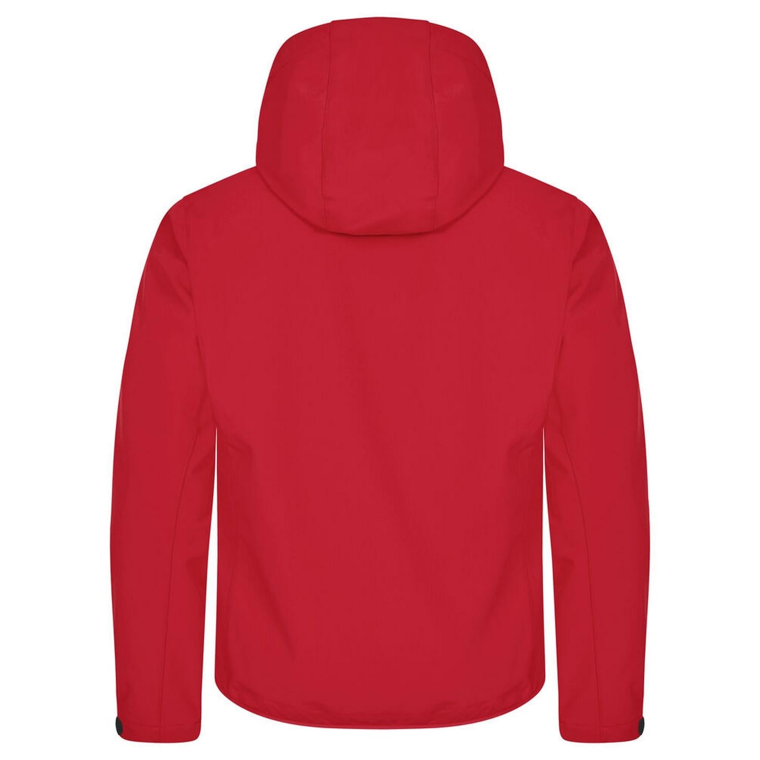 Red - Back - Clique Mens Classic Soft Shell Jacket