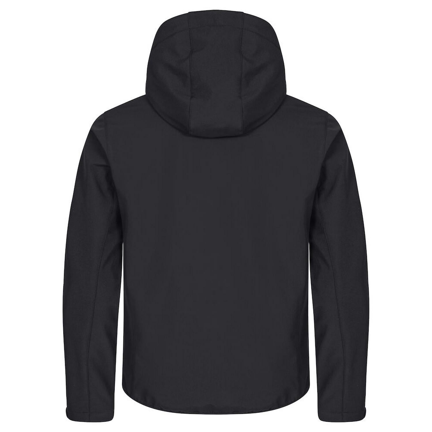 Black - Back - Clique Mens Classic Soft Shell Jacket