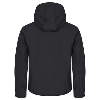 Black - Back - Clique Mens Classic Soft Shell Jacket
