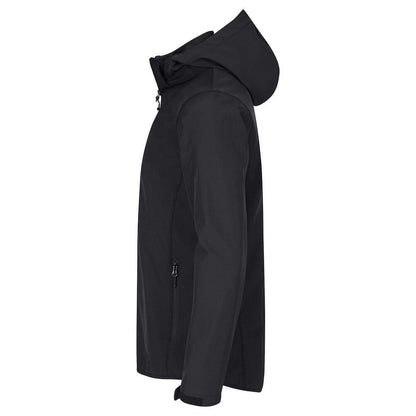 Black - Side - Clique Mens Classic Soft Shell Jacket