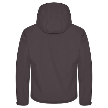 Dark Grey - Back - Clique Mens Classic Soft Shell Jacket