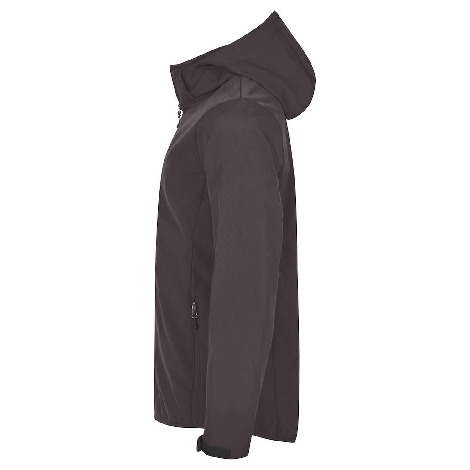 Dark Grey - Side - Clique Mens Classic Soft Shell Jacket