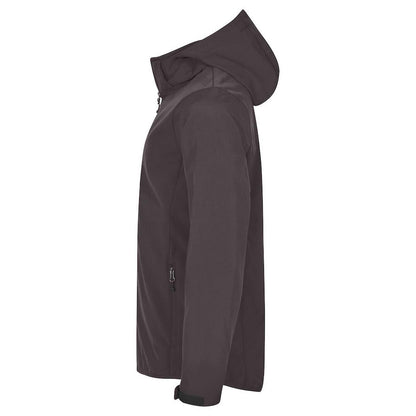 Dark Grey - Side - Clique Mens Classic Soft Shell Jacket