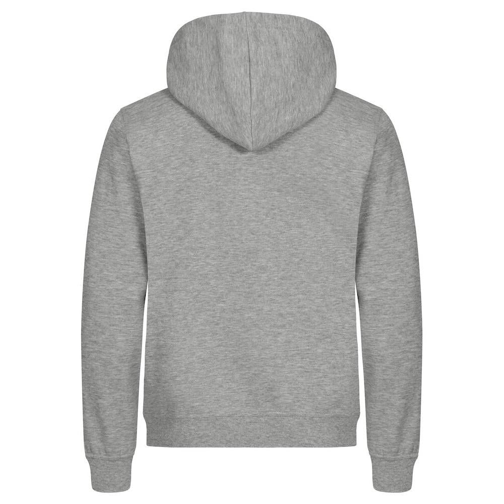Grey Melange - Back - Clique Mens Miami Hoodie