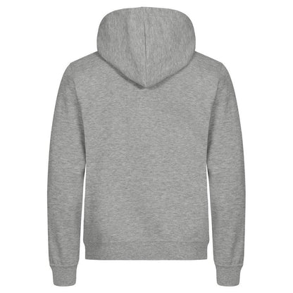 Grey Melange - Back - Clique Mens Miami Hoodie