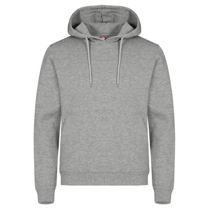 Grey Melange - Front - Clique Mens Miami Hoodie