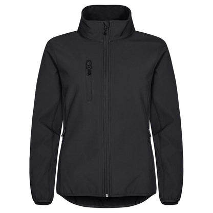 Black - Front - Clique Womens-Ladies Classic Soft Shell Jacket