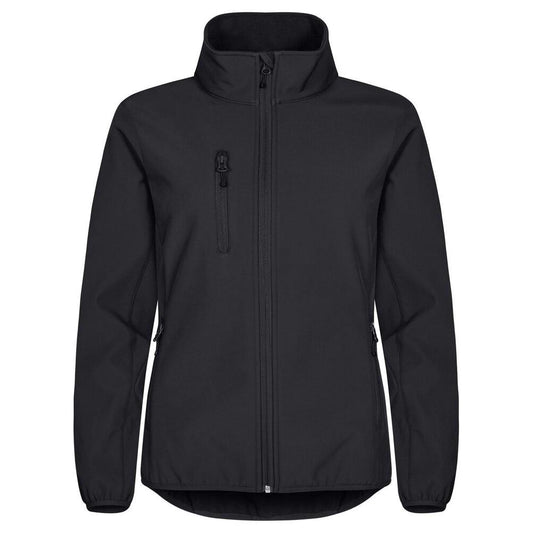 Black - Front - Clique Womens-Ladies Classic Soft Shell Jacket