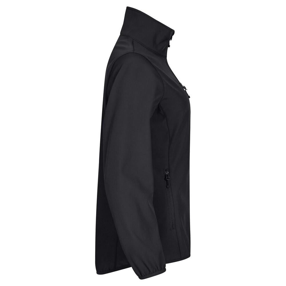 Black - Side - Clique Womens-Ladies Classic Soft Shell Jacket