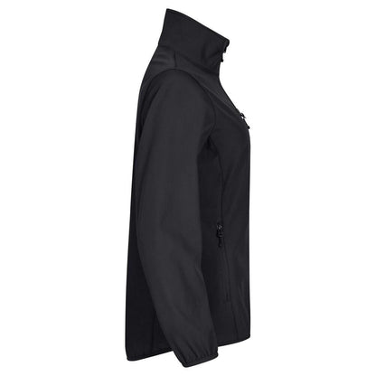 Black - Side - Clique Womens-Ladies Classic Soft Shell Jacket