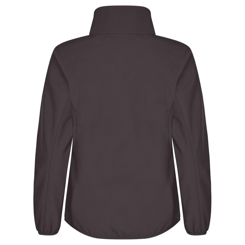 Dark Grey - Back - Clique Womens-Ladies Classic Soft Shell Jacket
