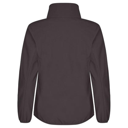 Dark Grey - Back - Clique Womens-Ladies Classic Soft Shell Jacket