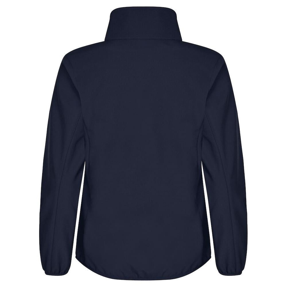 Dark Navy - Back - Clique Womens-Ladies Classic Soft Shell Jacket